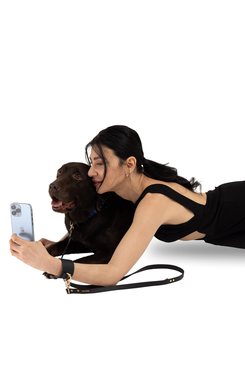 Moshiqa TinTin Leash, Alternate, color, Black