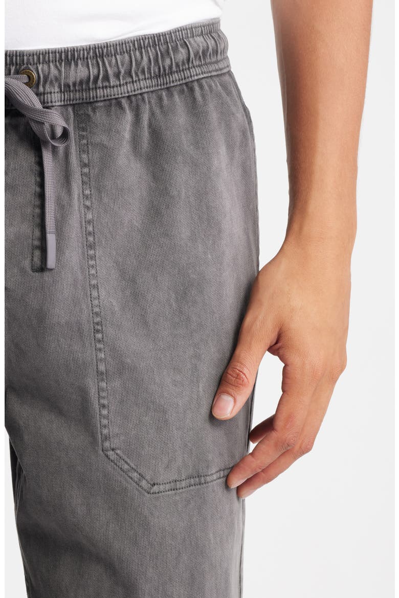 Made to Fade Stretch Cotton Drawstring Pants, Alternate, color, WASHED SMOKE