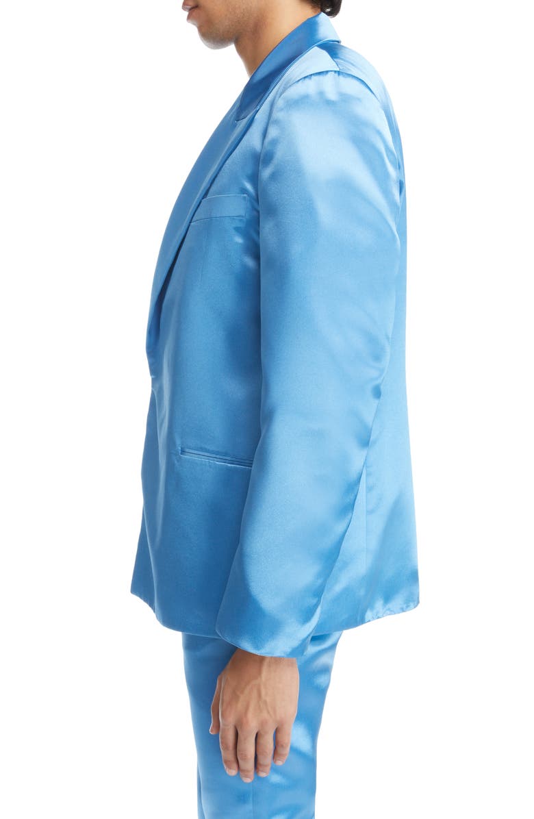 Acne Studios Satin Suit Jacket, Alternate, color, 