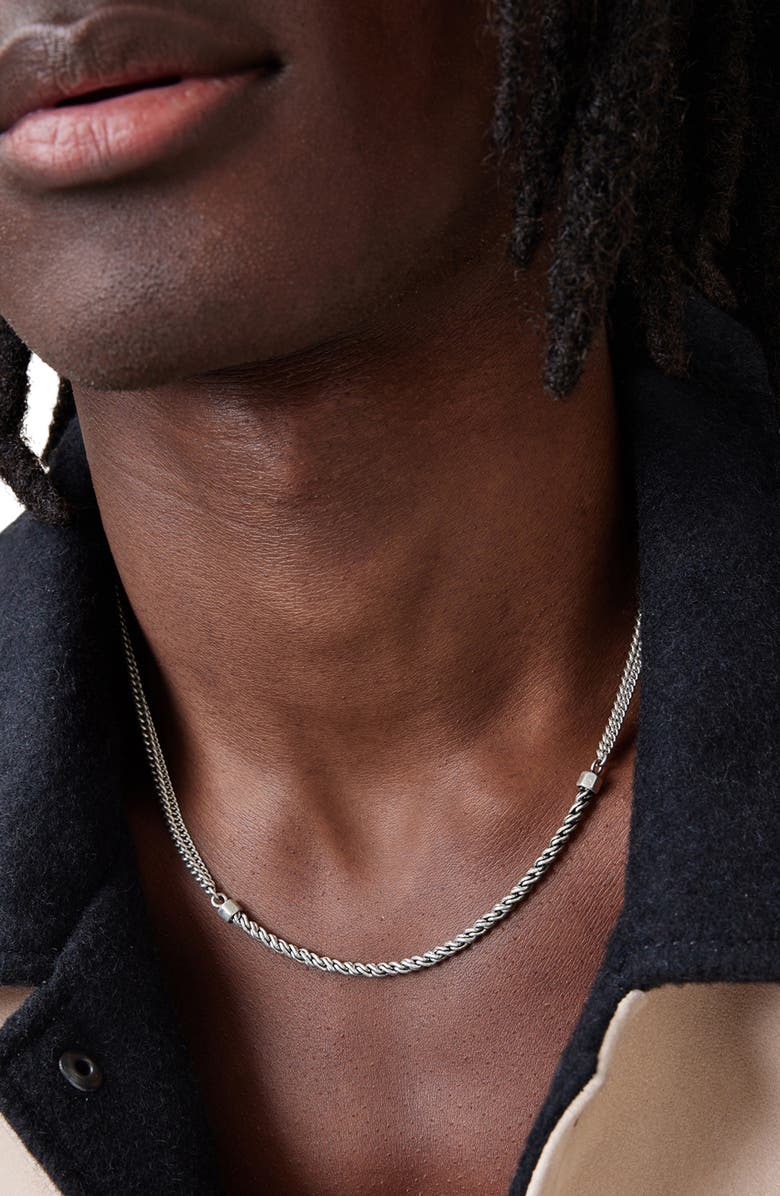 AllSaints Men's Rope Chain Necklace, Alternate, color, 