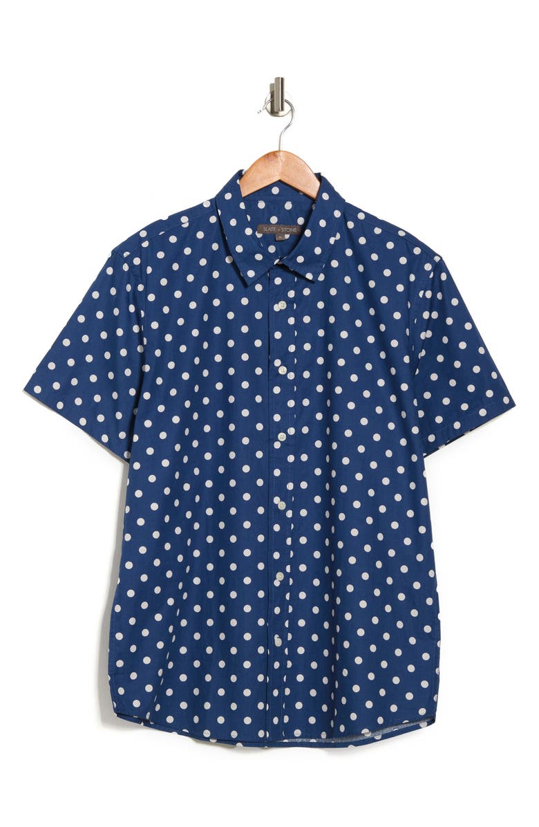 Slate & Stone SLATE AND STONE Short Sleeve Printed Poplin Shirt, Alternate, color,