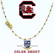 Color Shout University of South Carolina Side Necklace