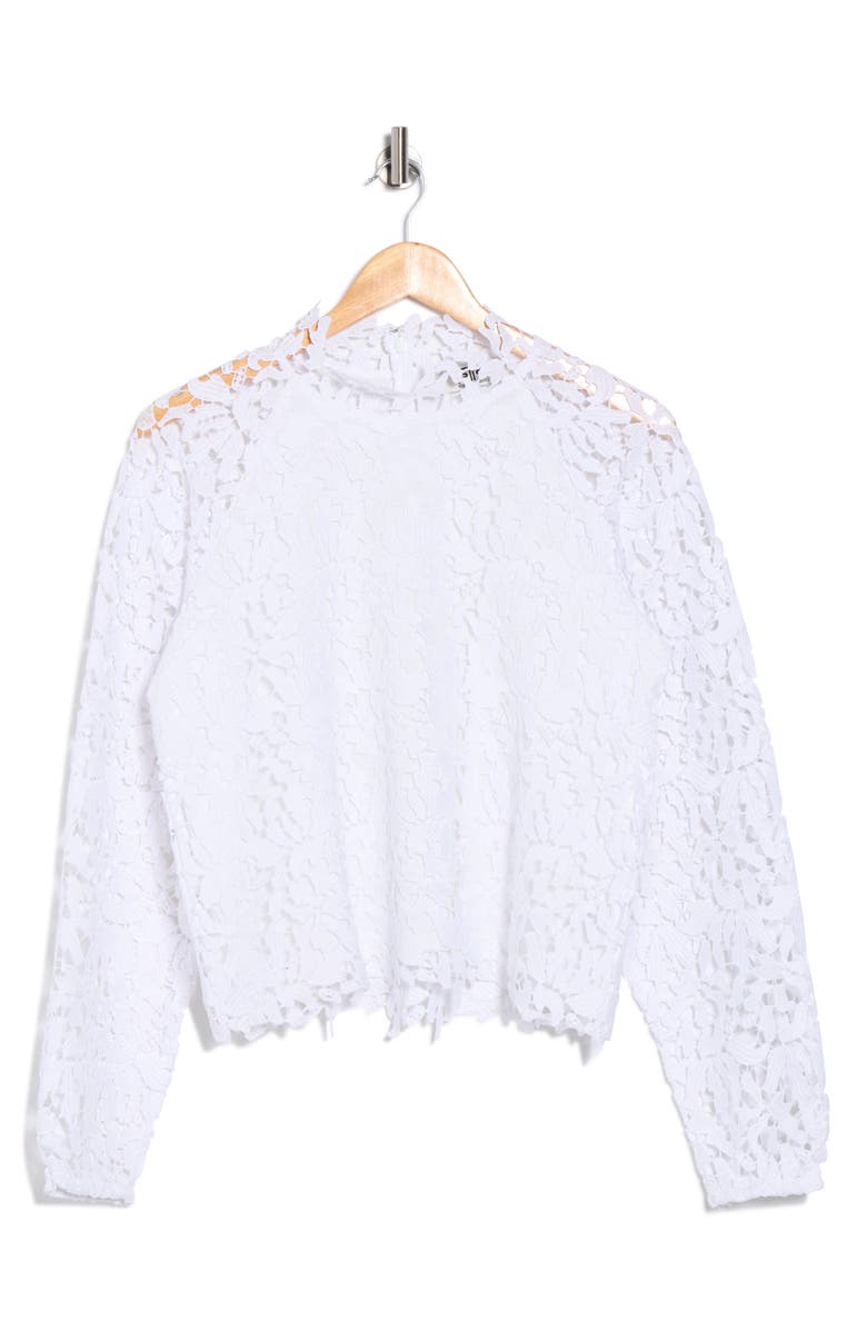 Robert Rodriguez Exedra Lace Top, Alternate, color, Bright White