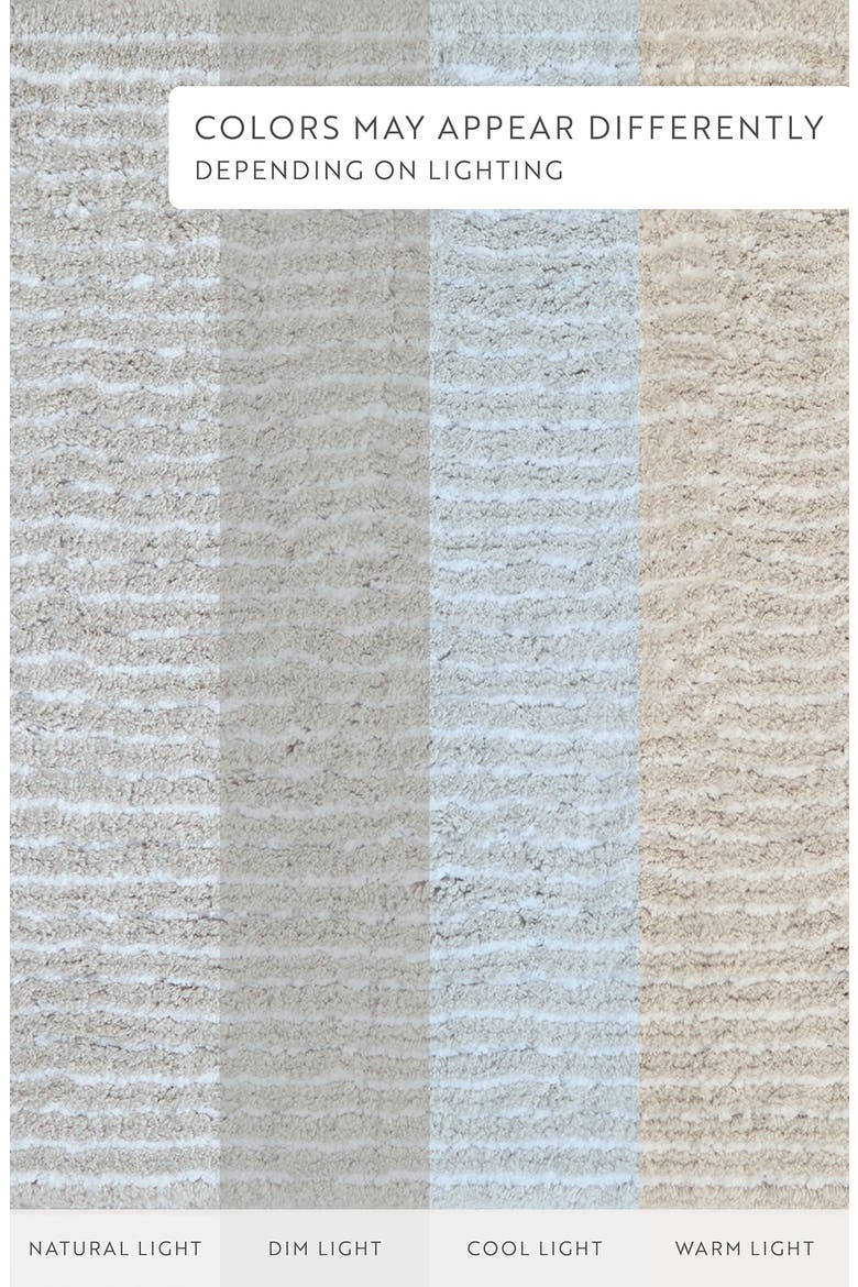 Pinstripe Cotton Bath Mat, Alternate, color, PINSTRIPE LIGHT GRAY