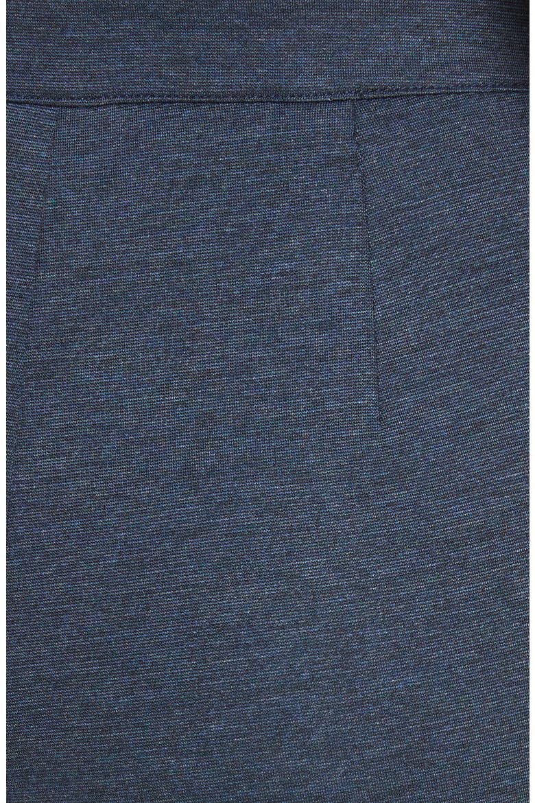 Mélange Stretch Ponte Crop Pants, Alternate, color, DARK BLUE