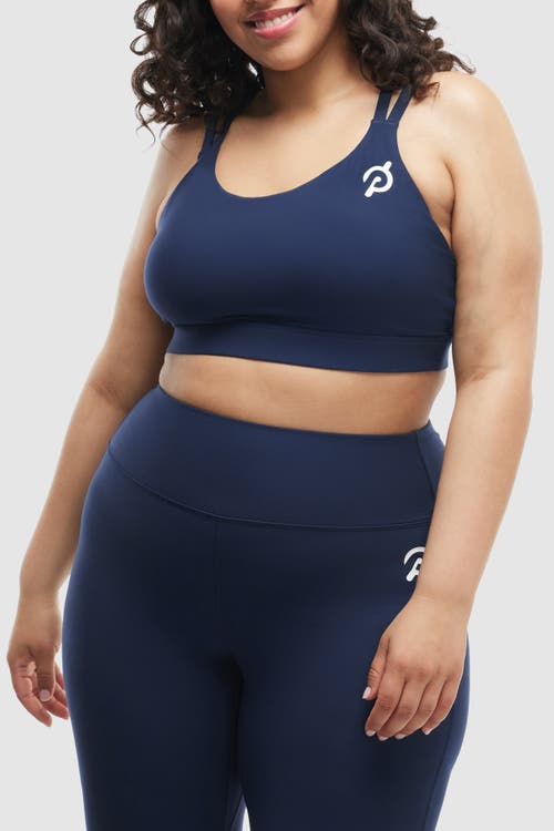 Peloton Cadent Strappy Elevate Bra In Deep Navy