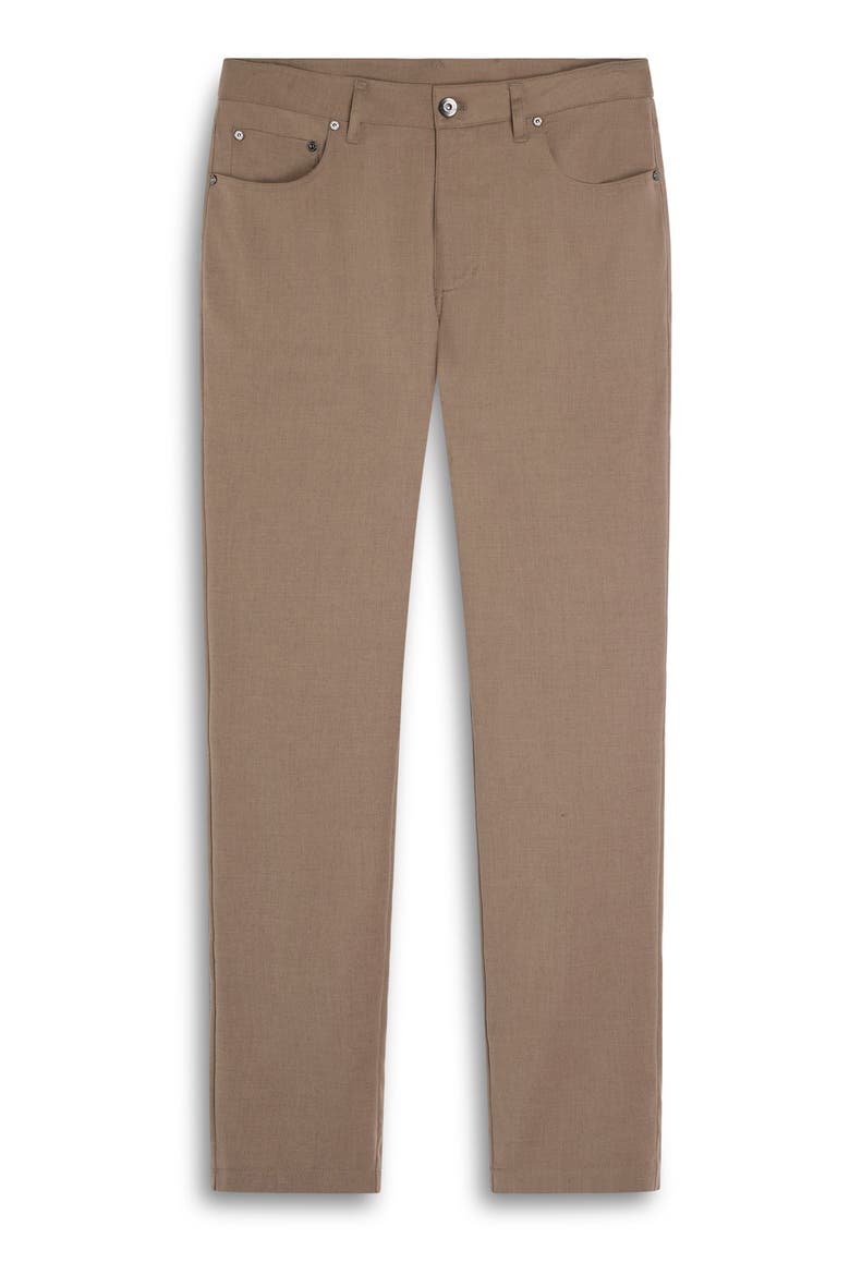 Travel Tech Five Pocket Pants, Main, color, TOBACCO