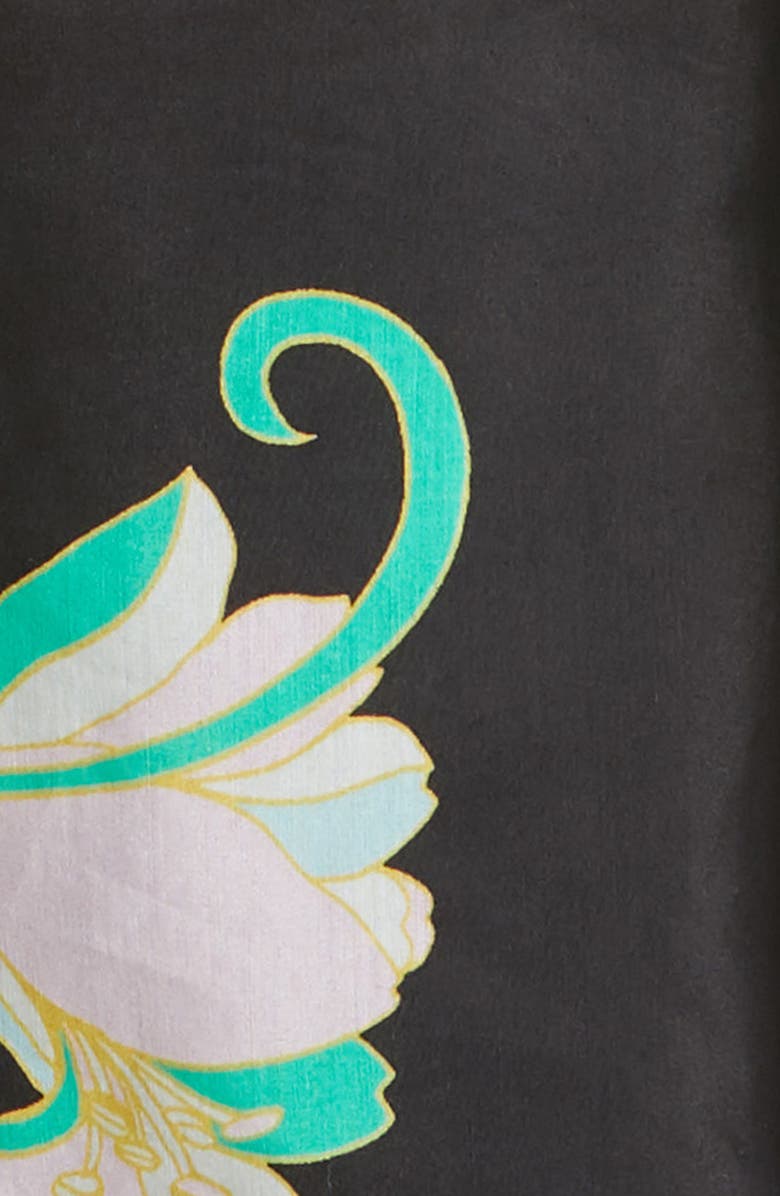 KOBI HALPERIN Christine Floral Tie Neck Cotton & Silk Blouse, Alternate, color, 