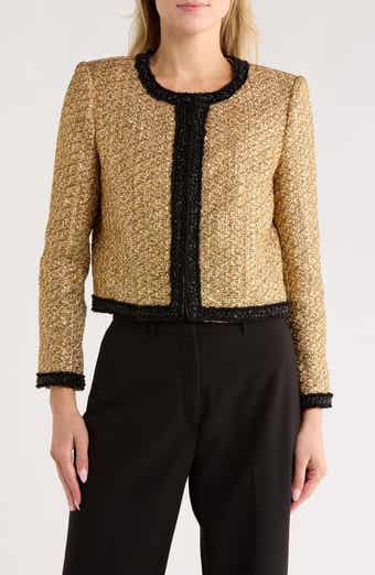 Alice + Olivia Landon Cropped Boxy Jacket