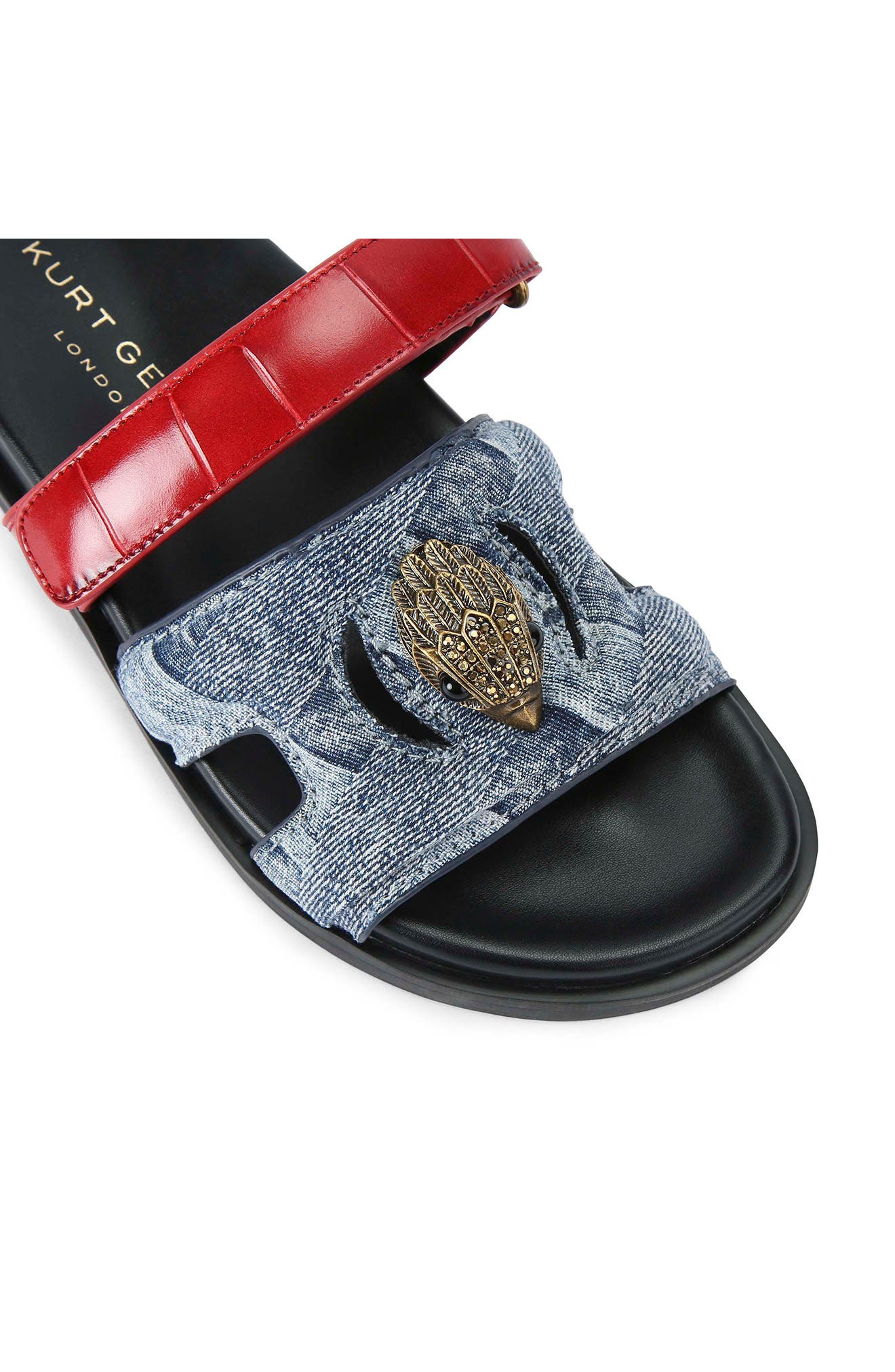 Kurt Geiger London Eagle Cutout Slide Sandal, Alternate, color, 