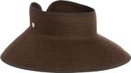 Vince Camuto Roll-Up Straw Visor