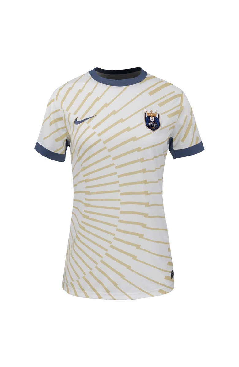 Nike Women's Nike Gray Seattle Reign FC 2025 The Rise Kit Stadium Replica Jersey, Alternate, color, White