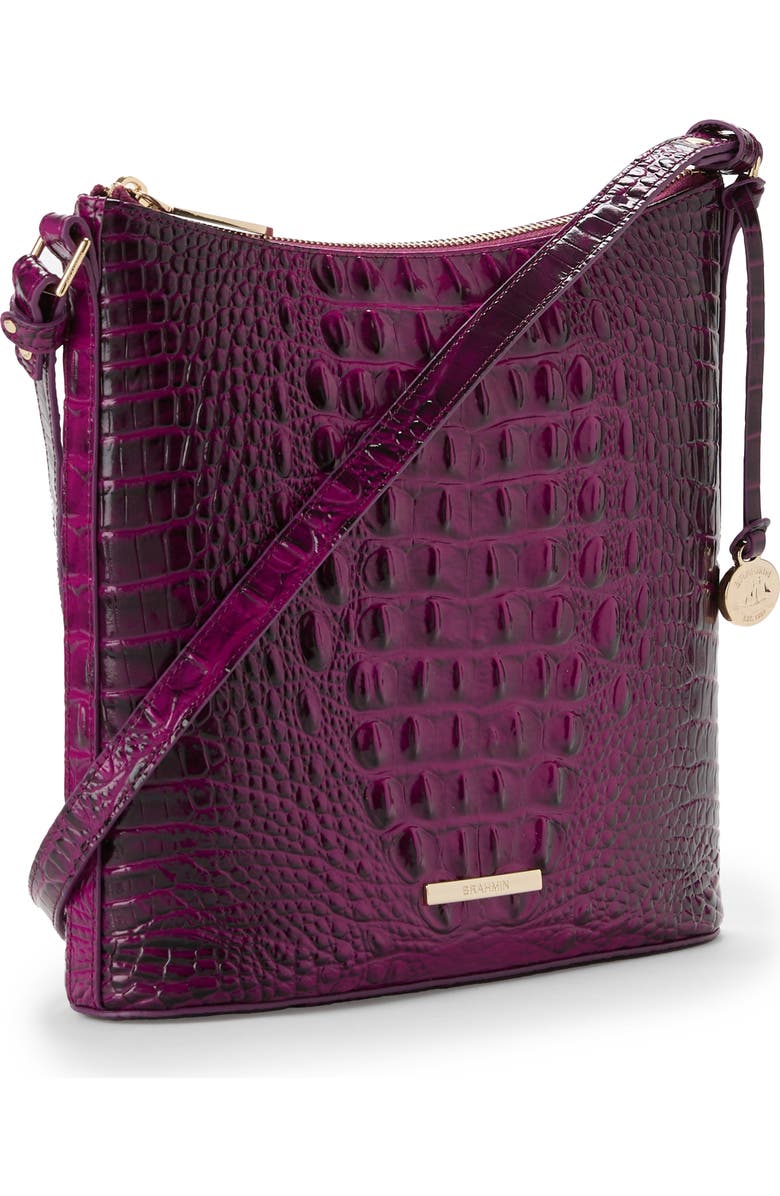 Brahmin Katie Croc Embossed Leather Crossbody Bag, Alternate, color,