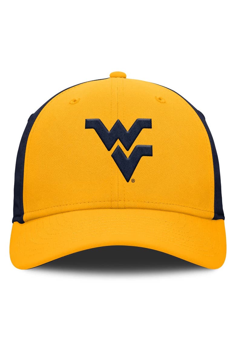 Men's Nike Gold/Navy West Virginia Mountaineers 2025 Sideline Rise Local Performance Flex Hat, Alternate, color, Gold