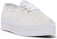 Keds® Point Glitter Platform Sneaker