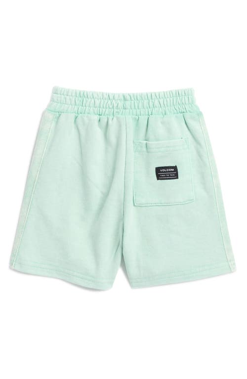 Volcom Graphic Crew Tee & Fleece Shorts Set In Bone