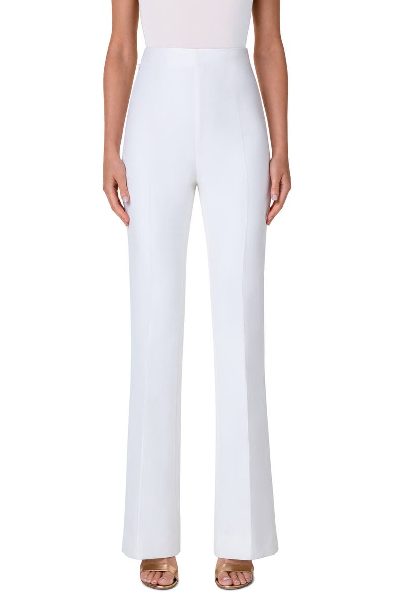 Akris Faralda High Waist Bootcut Cotton Blend Pants, Main, color,