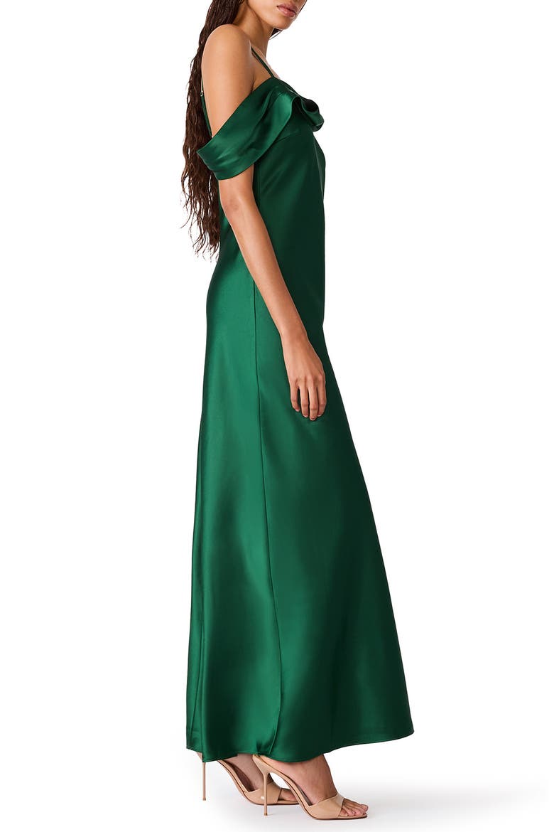 Analeia Asymmetric A-Line Dress, Alternate, color, WINTER PINE