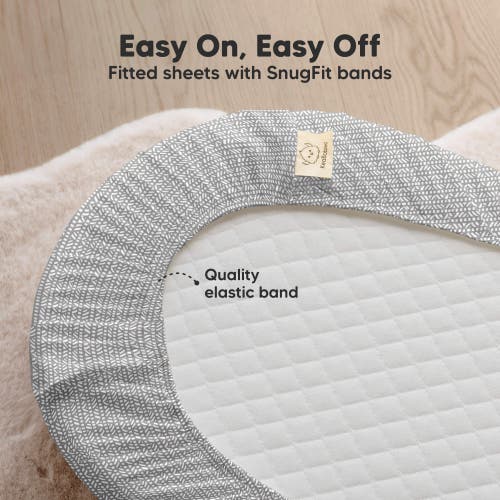 Keababies 2-pack Soothe Fitted Bassinet Sheets