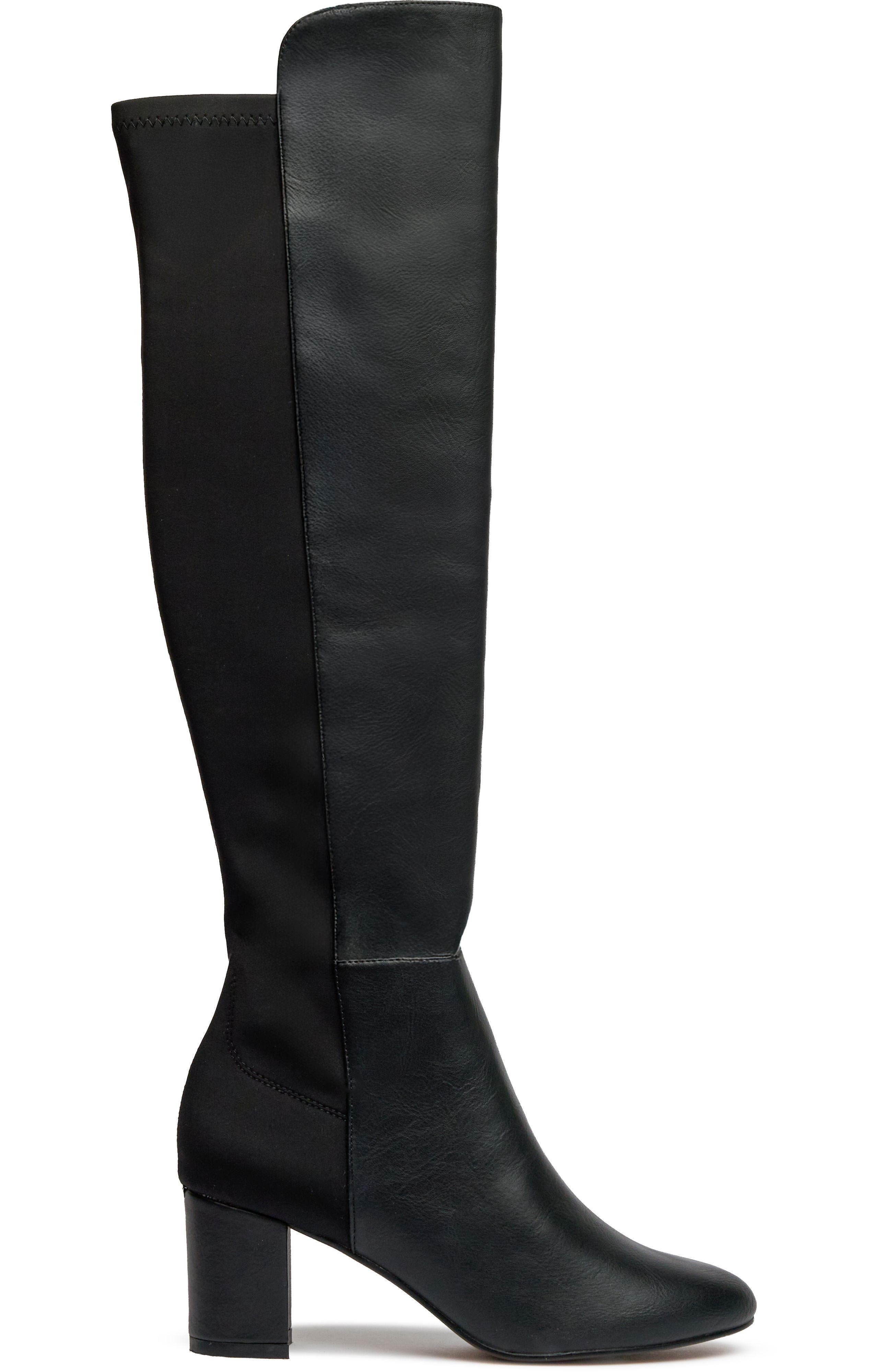 V.GAN LONDON Suga Knee High Boots, Main, color, Black