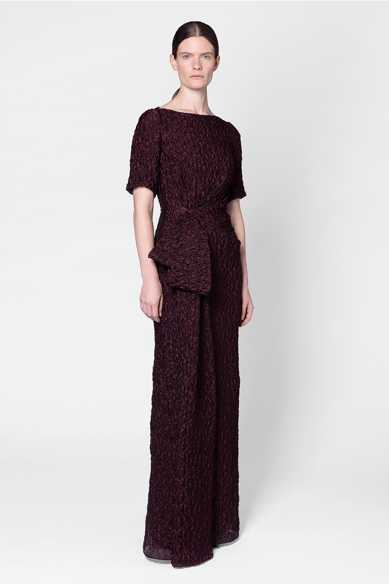 Floor Length Syla Dress, Main, color, Burgundy
