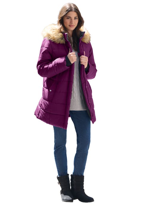 Plus Size Classic Length Puffer Coat