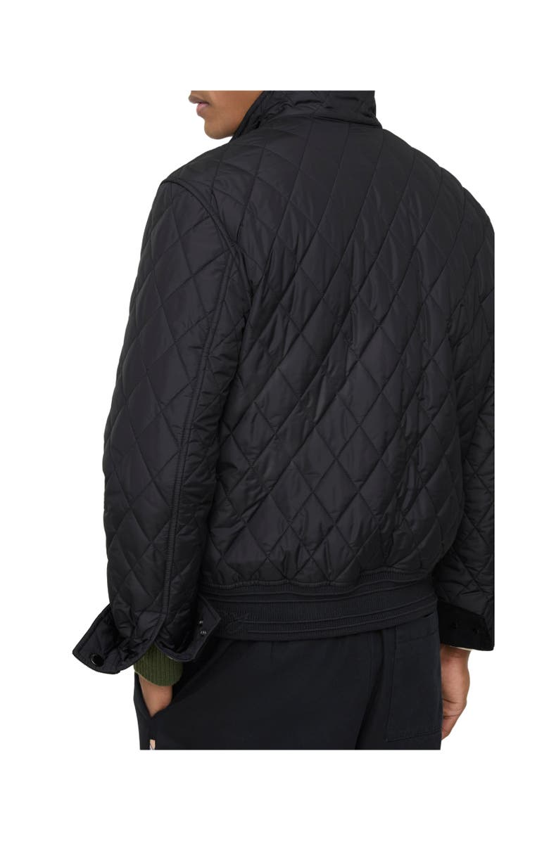 Burberry Quilted Nylon Jacket, Alternate, color, Black