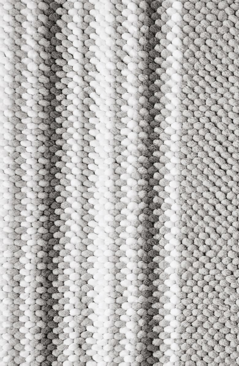 VCNY HOME Aiden Jacquard Chenille Bath Runner, Alternate, color, Light Grey