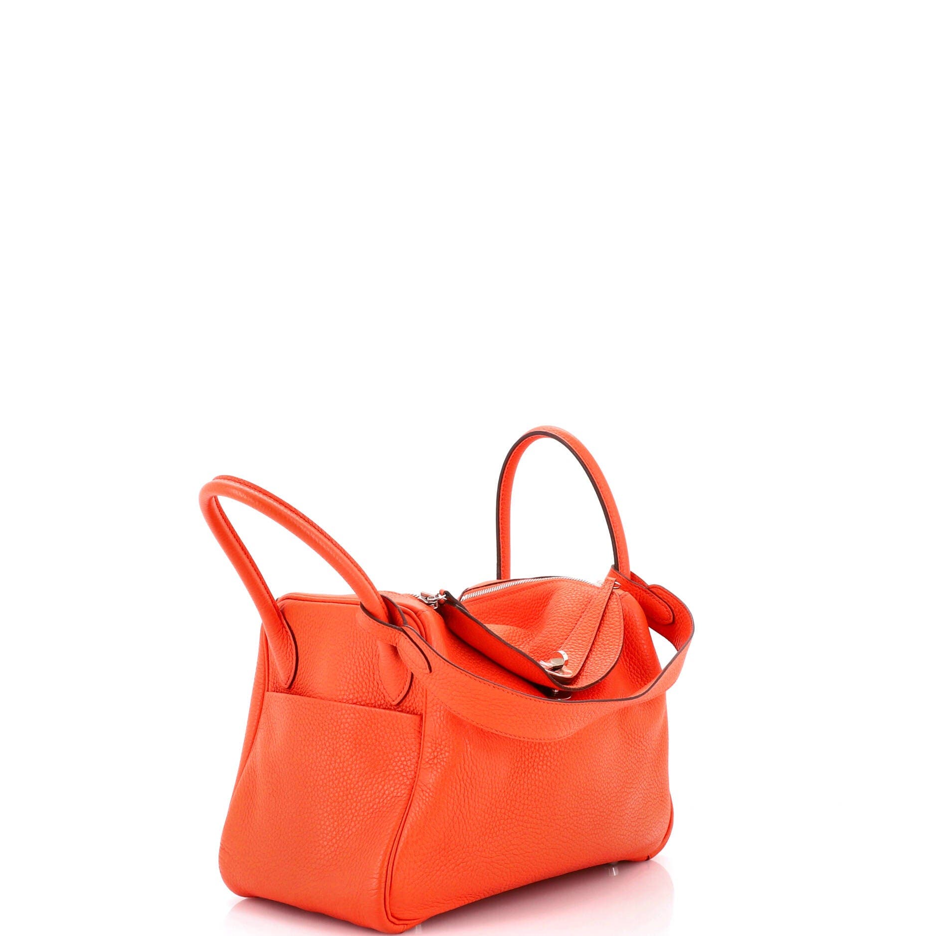 Pre-Owned Hermes Lindy Bag Clemence 30, Alternate, color, Orange Poppy