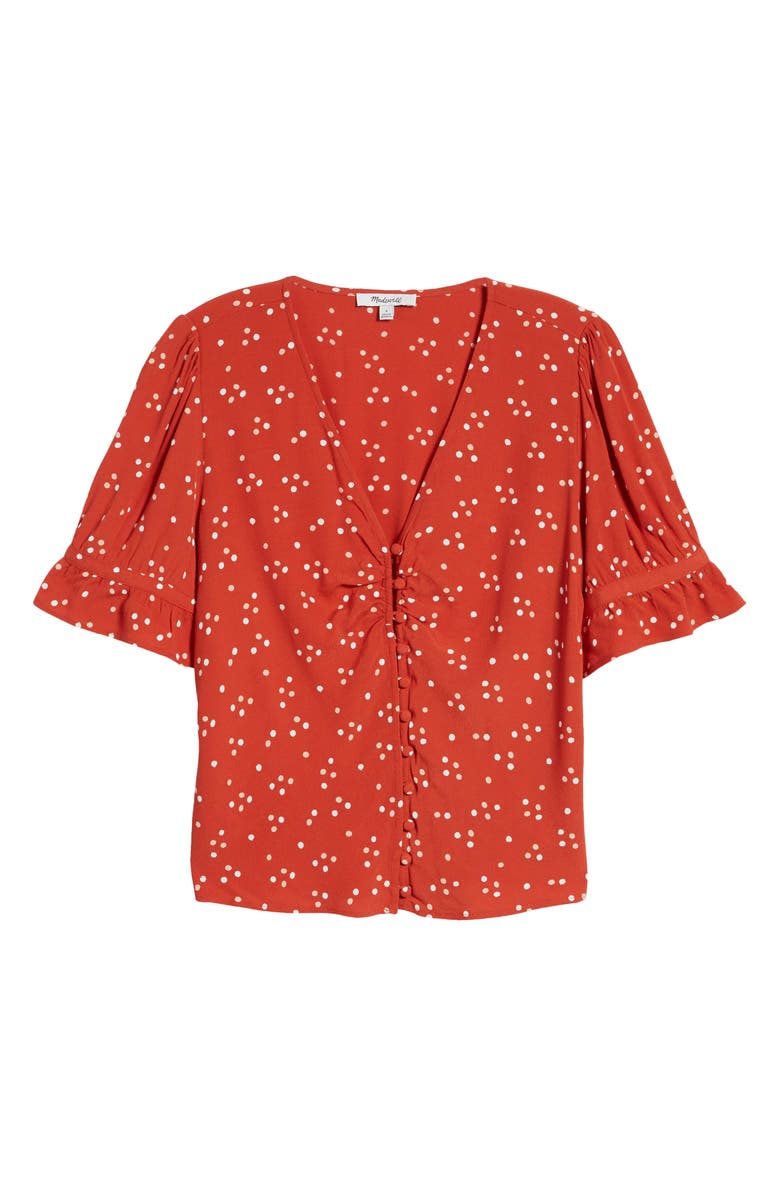 Madewell Polka Dot Daylight Top, Alternate, color,