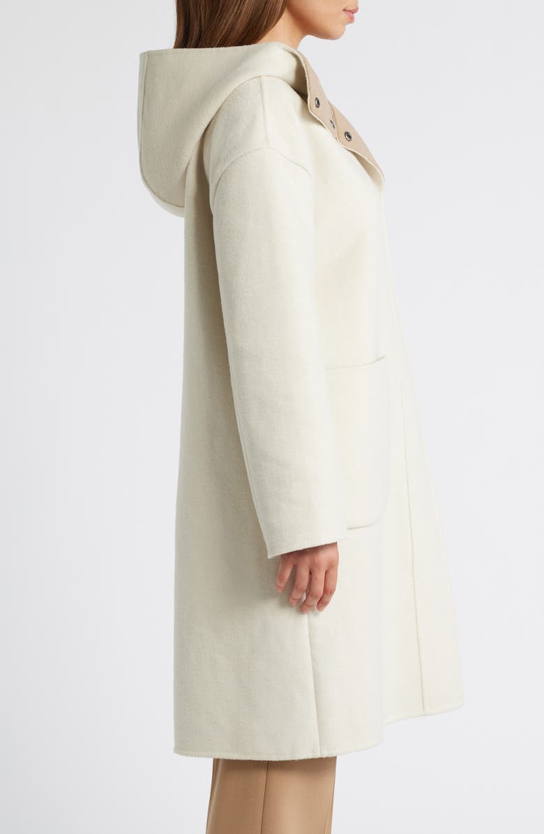 BCBGMAXAZRIA Hooded Longline Stadium Coat, Alternate, color, 