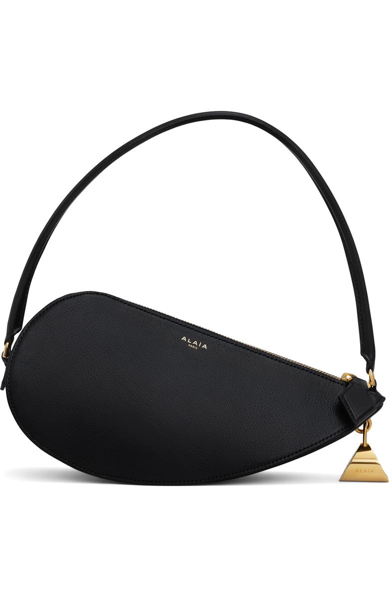 Alaïa Le Demi Coeur Leather Shoulder Bag, Main, color,