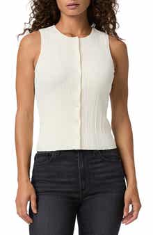 PAIGE Leira Button Front Sweater Tank