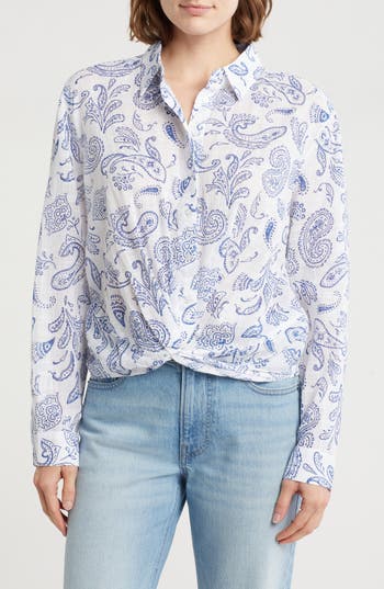 LUCKY BRAND LUCKY BRAND BUTTON FRONT SHIRT