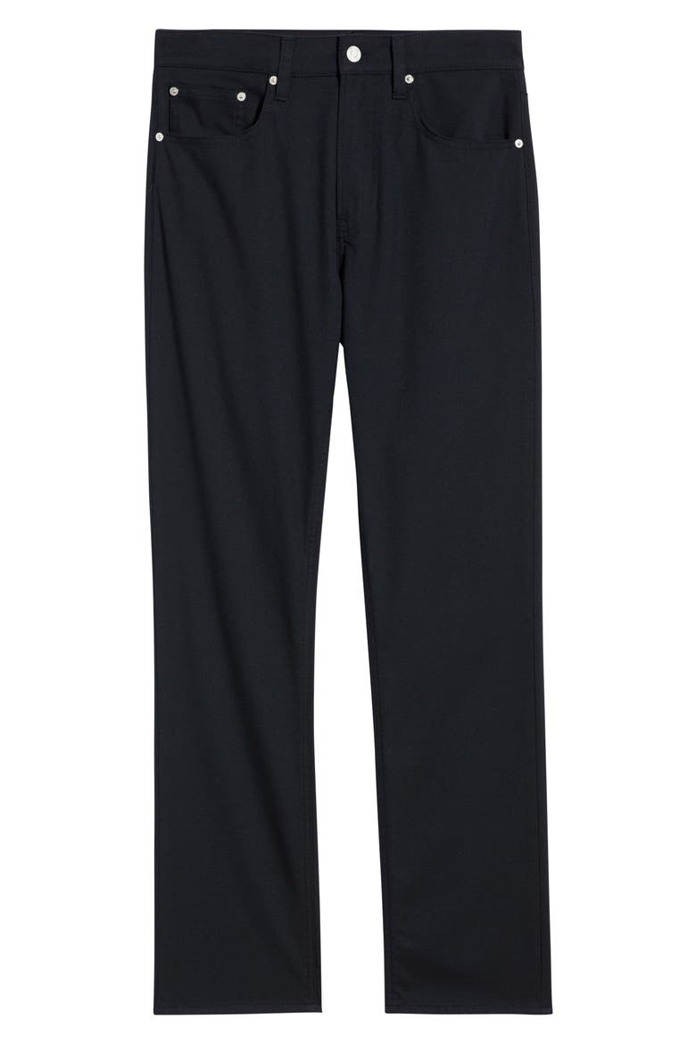Modern Straight Leg Five-Pocket Twill Pants, Alternate, color, DARK NAVY