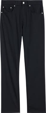 FRAME Modern Straight Leg Five-Pocket Twill Pants