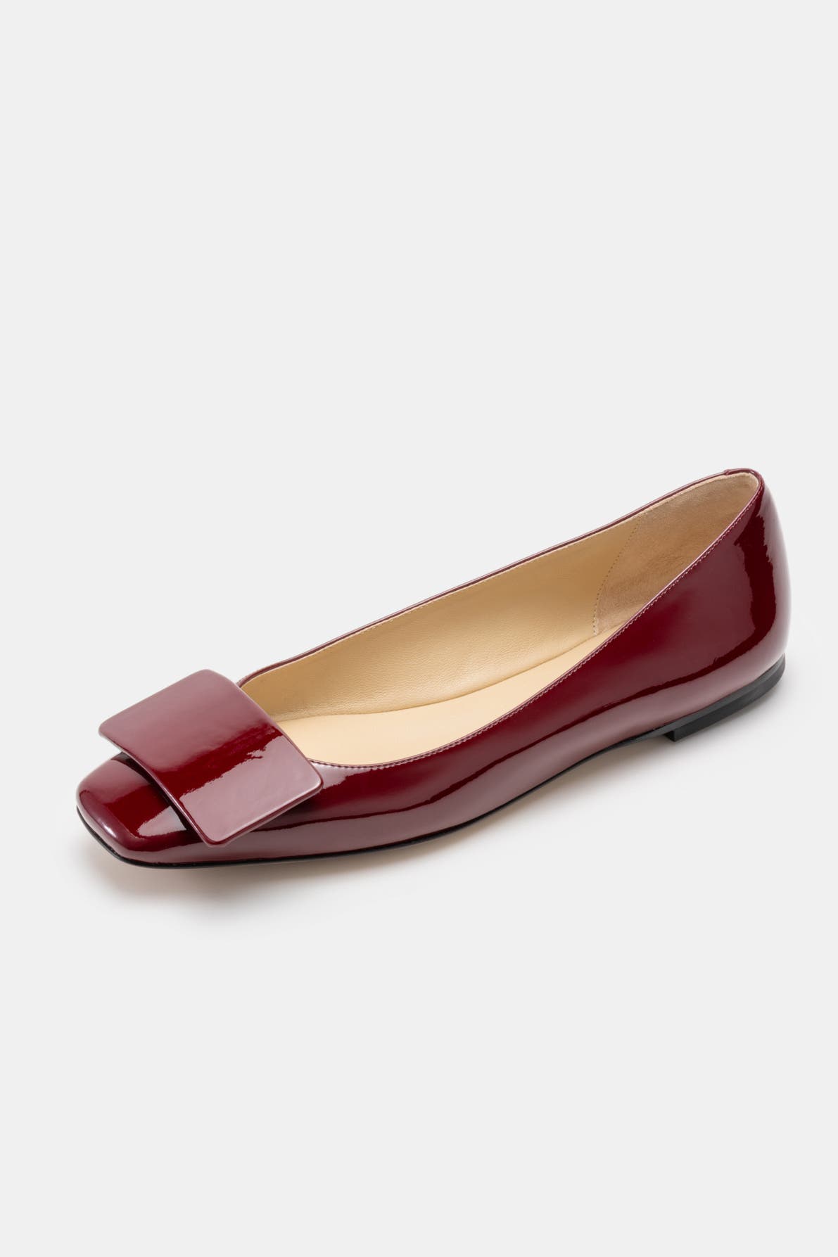 BELLS 
BECKS Emma Ballerina Flat with Tab, Main, color, Merlot