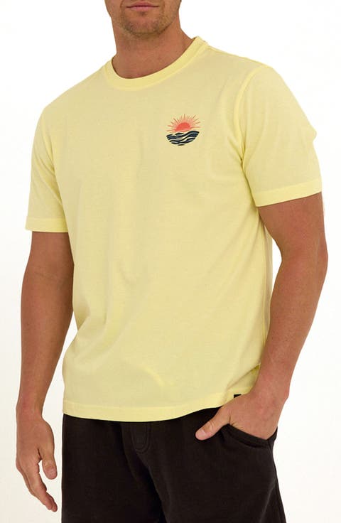 Ocean View Cotton Blend Graphic T-Shirt