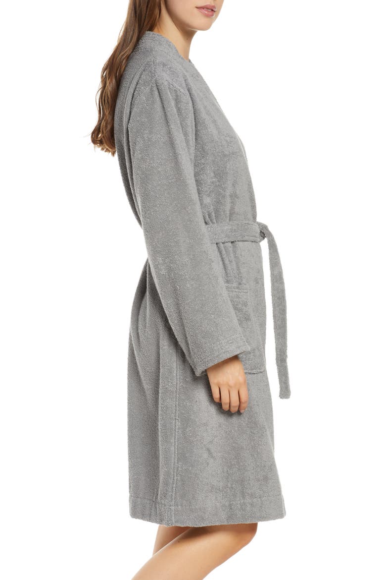Lorie Terry Short Robe, Alternate, color, GREY