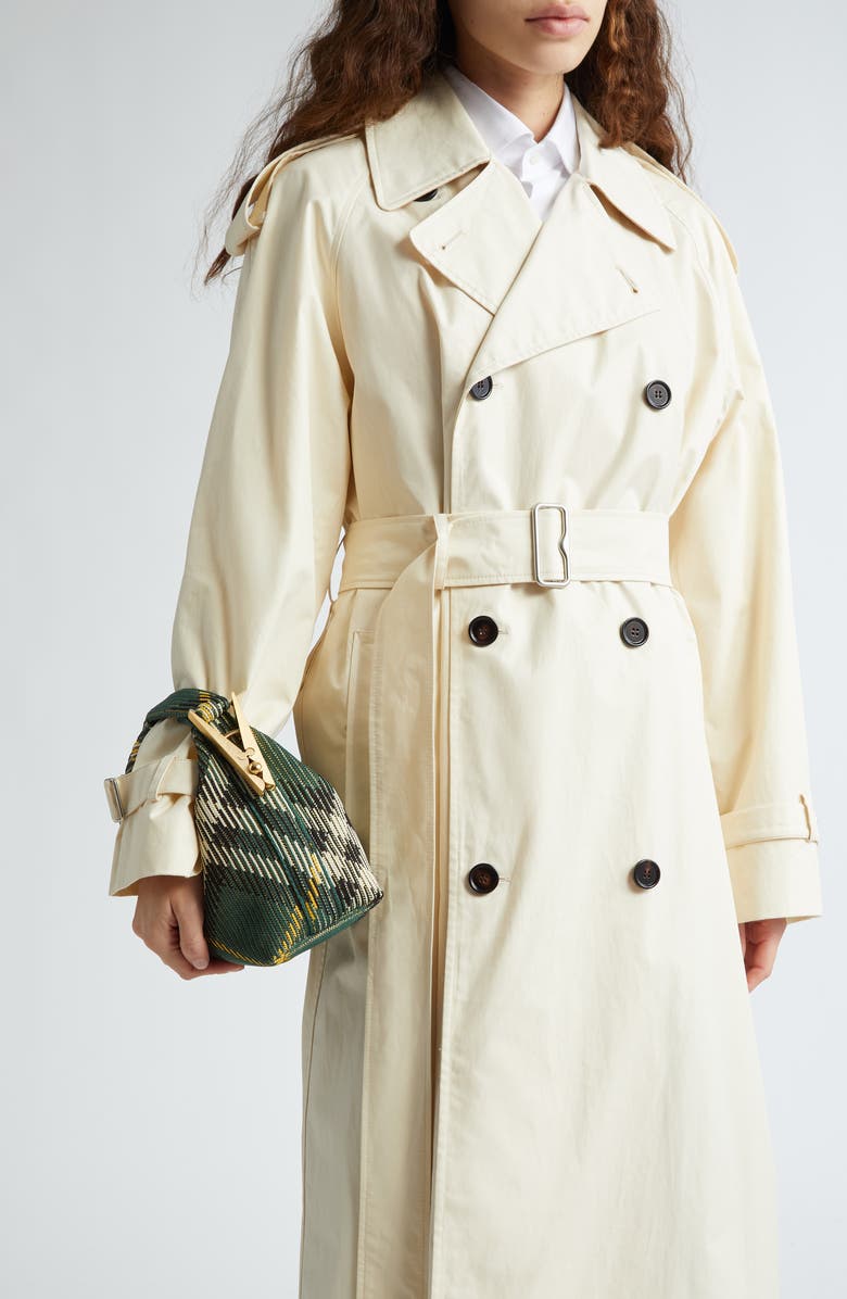 Burberry Mini Check Hobo Bag, Alternate, color,