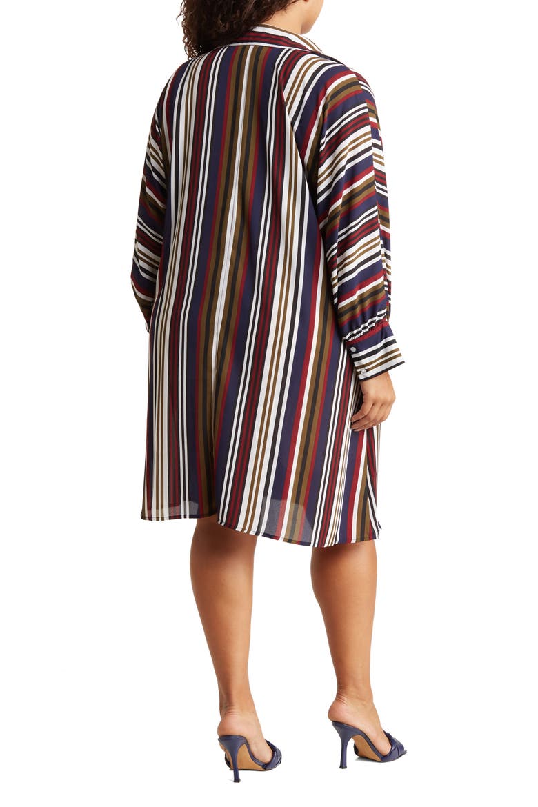 Brooklyn III Long Sleeve Shirtdress, Alternate, color, VERTICAL STRIPE