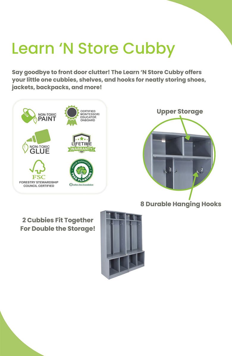 Little Partners Kids' Learn 'N Store Cubby, Alternate, color, 