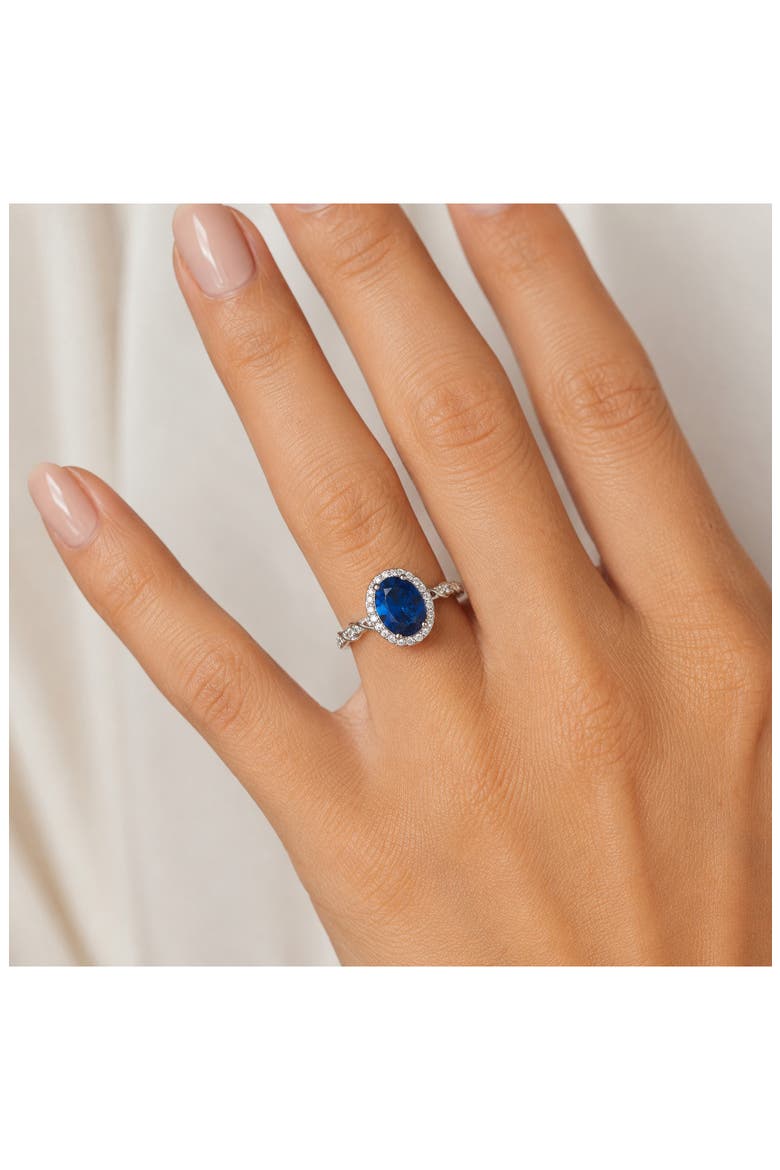 Oval Cut Topaz Ring, Alternate, color, BLUE