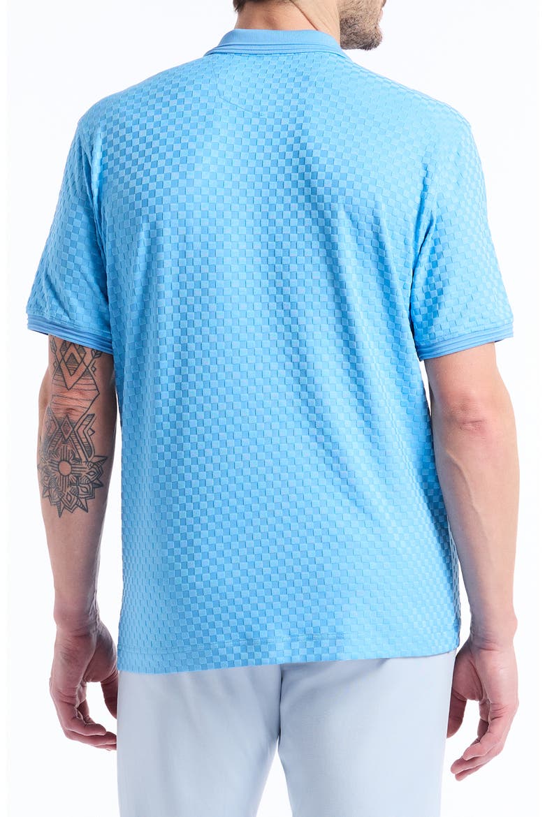 Aaron Knit Polo, Alternate, color, BLUE