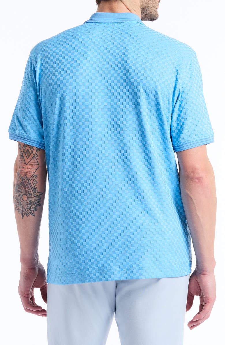 Robert Graham Aaron Knit Polo, Alternate, color, Blue