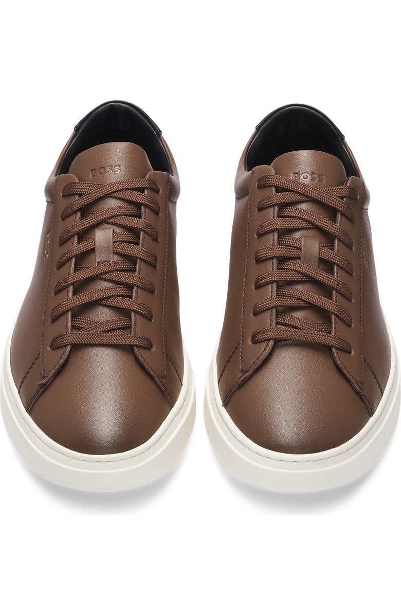 BOSS Kieran Low Top Sneaker, Alternate, color, Medium Brown