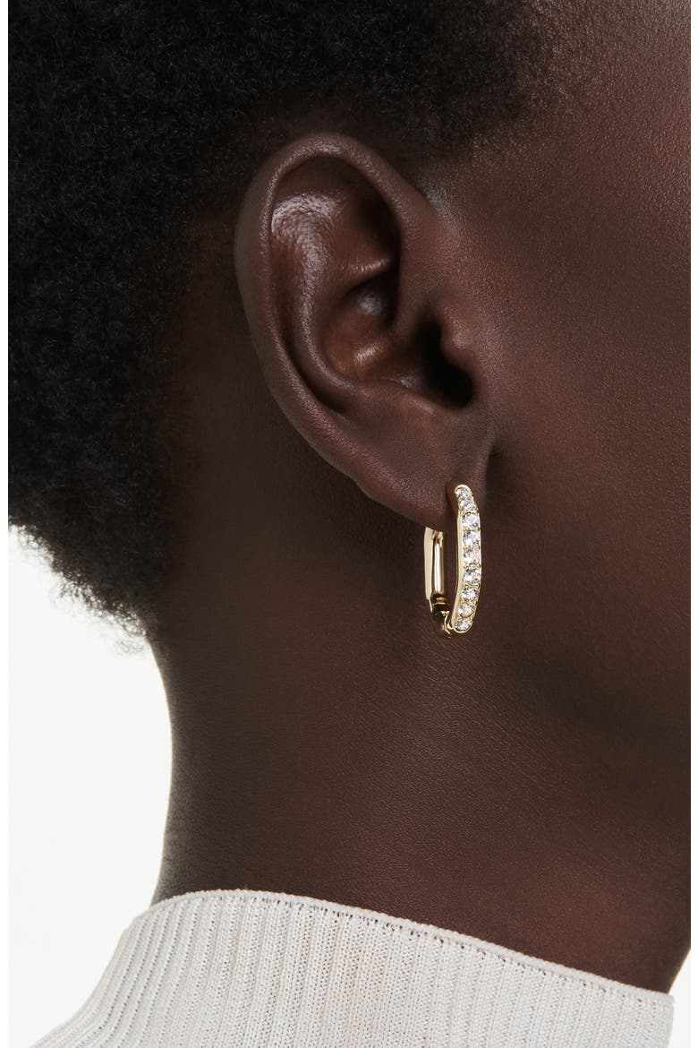 Dextera Crystal Hoop Earrings, Alternate, color, GOLD