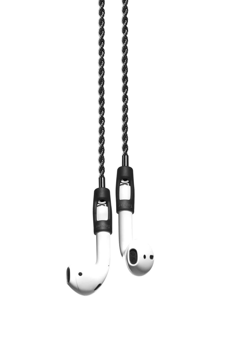 AirPod Rope Chain, Alternate, color, BLACK PLATED ROPE CHAIN