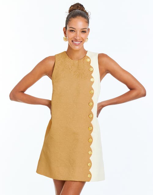 Mestiza New York Etta Scallop Mini Dress In Ivory