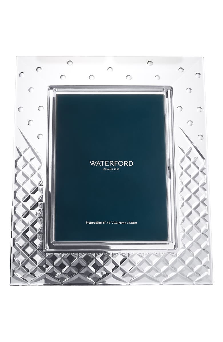 Waterford Celebrations 5 x 7-Inch Lead Crystal Picture Frame, Main, color,